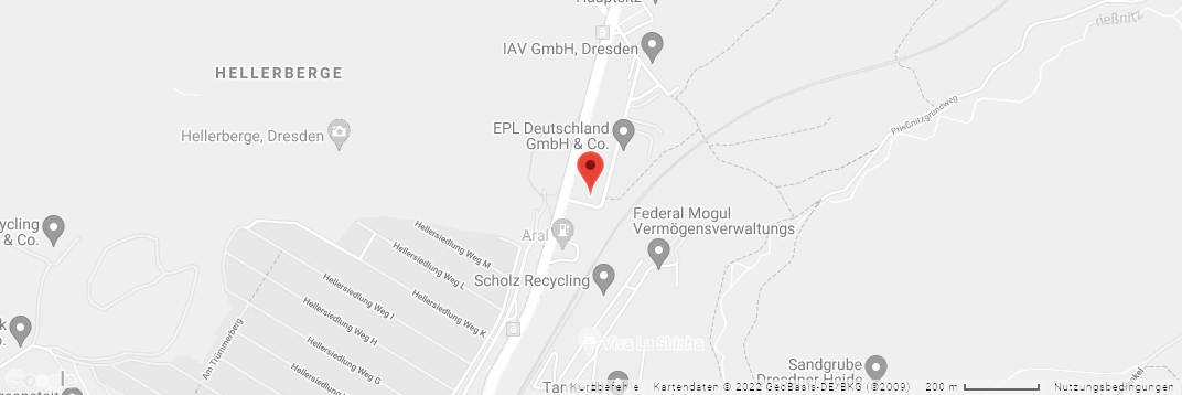 Lageplan mit Pin für Standort